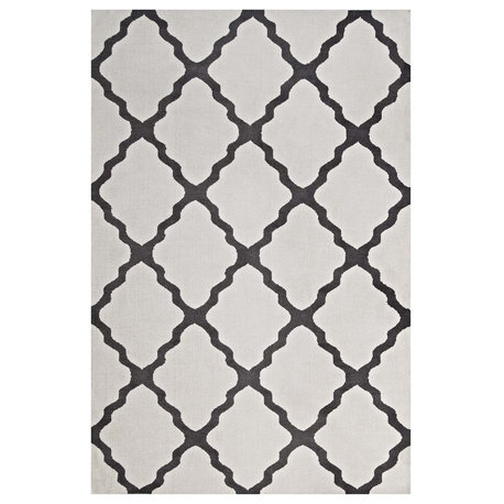 Modern Urban Living Area Rug Runner, Multi/Gray