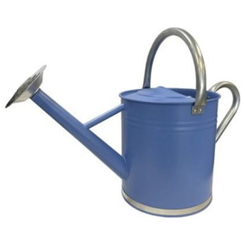 Gardener's Select Metal Watering Can, Blue Galvanized Accents, 1.85 Gal (7L)