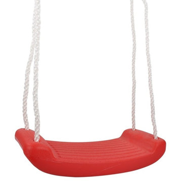 Swing Set Stuff Inc. Plastic Swing Seat with Rope (Red)