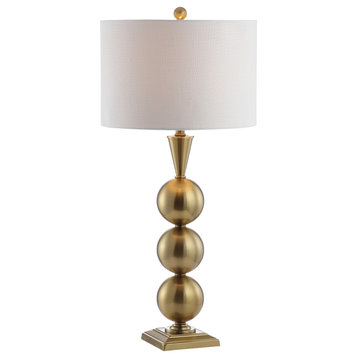 Mackenzie 33" Metal Table Lamp, Brass