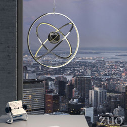 Zuo Kaweah Ceiling Lamp Chrome - SKU: 50223 - Pendant Lighting