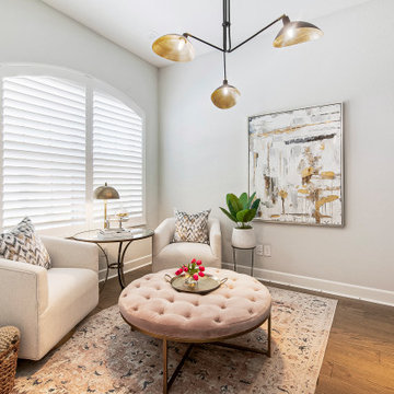 Intimate Sitting Room with Custom Built-Ins | Lake Highlands