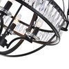 CWI LIGHTING 9957P20-4-101 4 Light Chandelier with Black finish