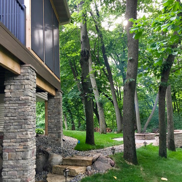 Trex Transcend Deck, Screen Porch, Patio with Fire Pit, Ankeny
