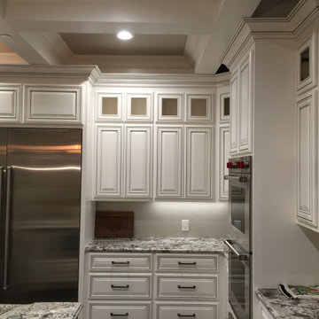 Swiss Coffee with Glaze Paint Grade Kitchen