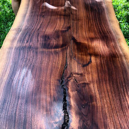 Live Edge Coffee Table - Walnut - Coffee Tables