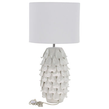 Coastal White Ceramic Table Lamp 60790