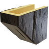 Pecky Cypress Faux Wood Fireplace Mantel Kit w/ Ashford Corbels