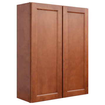 Sunny Wood ESW3342-A Ellisen 33" x 42" Double Door Wall Cabinet - Amber Spice