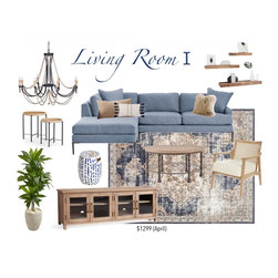 Living Room Design Board - Products