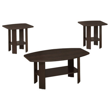 3-Piece Table Set, Cappuccino