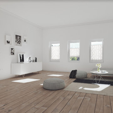 Pleated shades for Tilt + Turn Windows