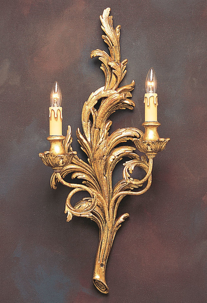 French-Style Sconce With Leaf Motif - Victorian - Wall Sconces - by ...