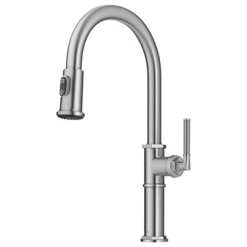Kraus KPF-4100 Allyn 1.8 GPM 1 Hole Pull Down Kitchen Faucet - Spot Free