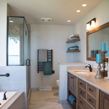 Transitional Master Bathroom Remodel in Stoughton, WI
