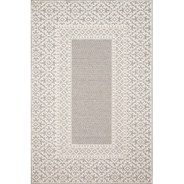 Gray Ivory Cole Indoor Outdoor Area Rug by Loloi, 2'7"x10'0"