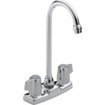 Delta - Delta Classic Two Handle Bar/Prep Faucet, Chrome, 2171LF - You can install with confidence, knowing that Delta faucets are backed by our Lifetime Limited Warranty.