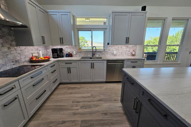 Example of a trendy home design design in Austin