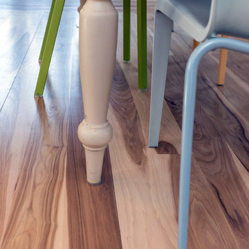 Hickory Wide Plank Flooring over Radiant Heat - West Cornwall, Connecticut