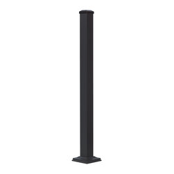 ALX 2.5" Post Kit in Textured Black - Deck Tiles And Planks
