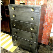 Norman Bel Geddes Tall Metal Chest- Austin