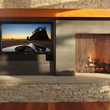 fireplace/tv wall