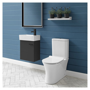 Calice Two Piece Rear Outlet Elongated Toilet Dual Flush .8/1.28 gpf