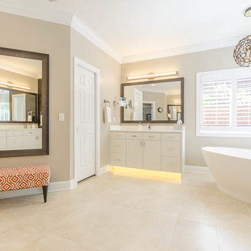 Modern Bathroom Remodel Done in Maple