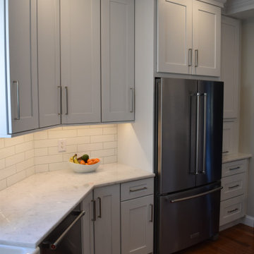 Gorgeous Grey and White Kitchen