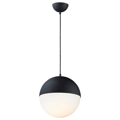 ET2 Lighting Half Moon Large LED Pendant, Black