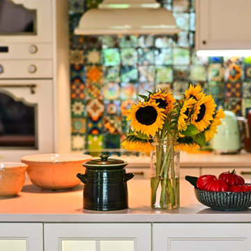 Patchwork Verde - handmade tiles in green