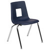 Flash Furniture Advantage Student Stack School Chair - 18-Inch In Navy