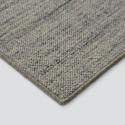 Maycomb Wool Blend Flatweave Rug, Nickel - Area Rugs