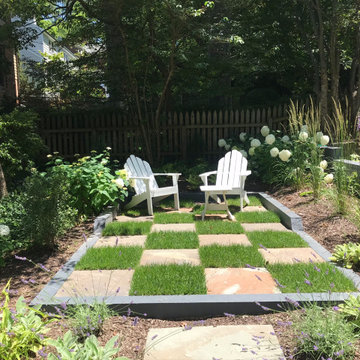 Provence Style Backyard in Bethesda, Maryland