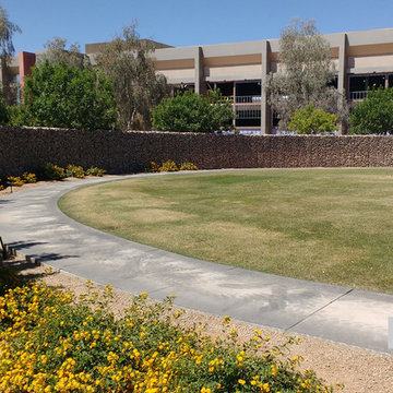 Biggest gabion facade wall in Phoenix, AZ