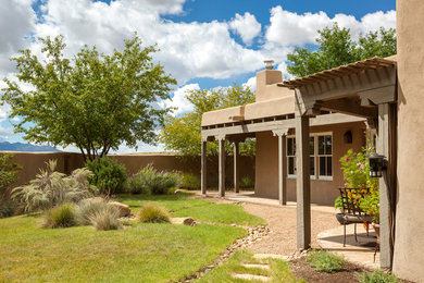 Inspiration for a southwestern exterior home remodel in Albuquerque