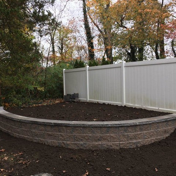 Block Retaining Garden Wall - Cambridge Sigma - Toffee / Onyx