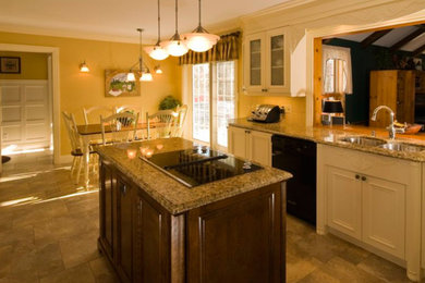 Example of a classic kitchen design in Other