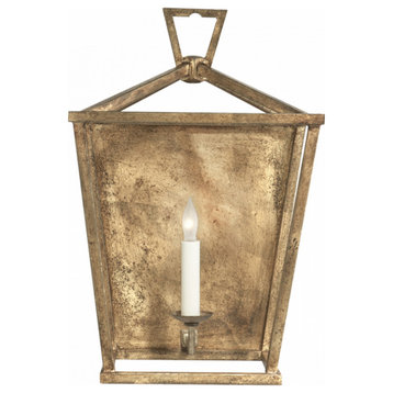 Darlana Lantern Wall Sconce, 1-Light, Gilded Iron, 17"H (CHD 2165GI 2JWVJ)