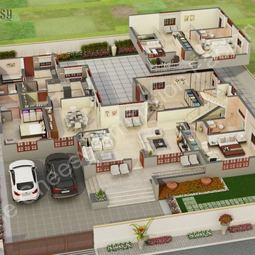 3D Commercial Floor Plan