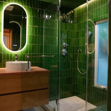 Master Bathroom Renovation and Custom Closet Built in Highland Park