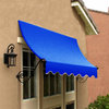 Awntech 10' Charleston Acrylic Fabric Fixed Awning, Bright Blue