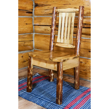 Glacier Country Collection Side Chair w/ Ergonomic Wooden Seat