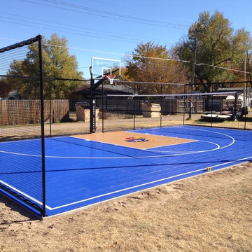 Backyard Home Court under construction by SnapSports