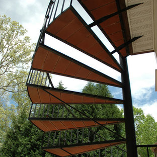 Ejemplo de escalera de caracol tradicional