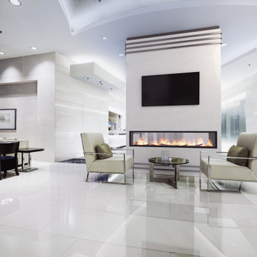 VITA Fireplaces 96" See-Thru | Built-In Linear Vapor-Fire Feature
