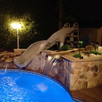 Water Slide and Waterfalls