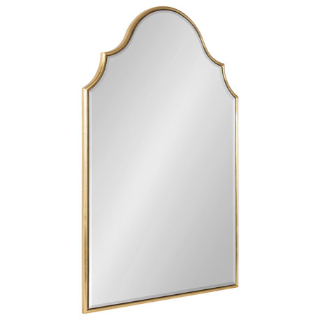 Leanna Arch Framed Wall Mirror, Gold 20x30