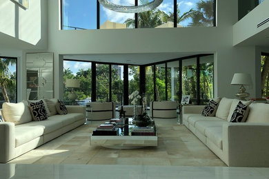 Inspiration for a living room in Miami.