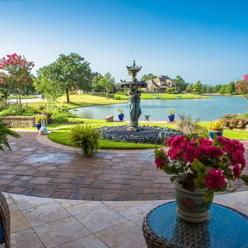 Lakeside Terraced Backyard